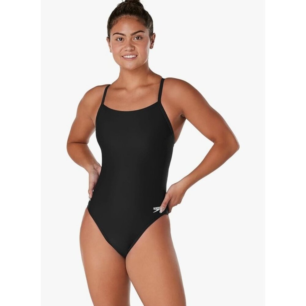 Speedo Women's/girl’s Pro LT One-Piece Swimsuit Size 28/ XXS Black